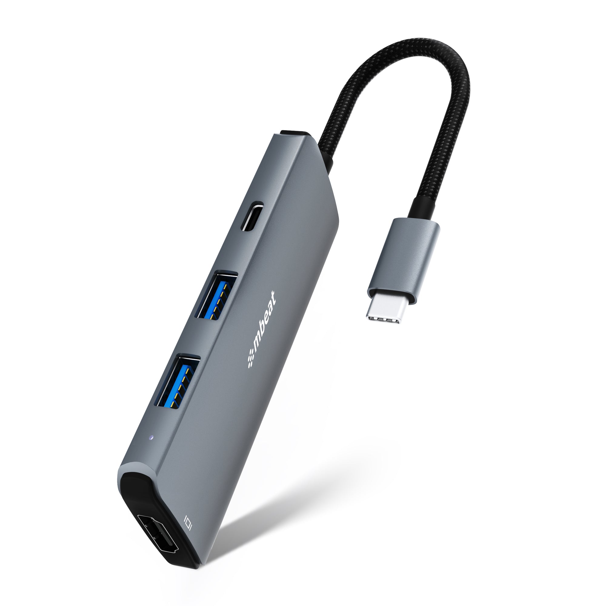mbeat Elite 7-in-1 Multifunction USB-C 3.2 Hub with 8K HDMI 100W Pass Through - 1x HDMI, 2x USB-A 1x USB-C, 1x USB-C 100W Charging, 1x Micro-SD mbeat Elite 7-in-1 Multifunction USB-C 3.2 Hub with 8K HDMI 100W Pass Through - 1x HDMI, 2x USB-A 1x USB-C, 1x USB-C 100W Charging, 1x Micro-SD